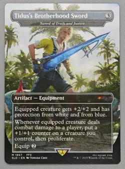 MTG x FINAL FANTASY SECRET LAIR - TIDUS'S BROTHERHOOD SWORD #1867 NON-FOIL - Image 1