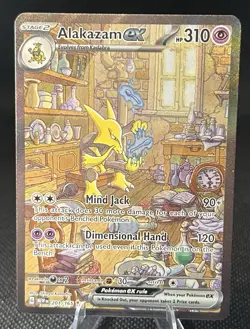 Pokemon TCG Alakazam EX 201/165 S&V 151 Special Illustration Rare NM Condition - Image 1