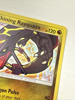 Pokemon Shining Rayquaza Shining Legends 56/73 Shiny Holo Rare 120MP 190 Attack - Image 3