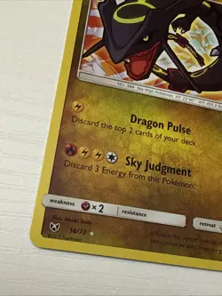 Pokemon Shining Rayquaza Shining Legends 56/73 Shiny Holo Rare 120MP 190 Attack - Image 5