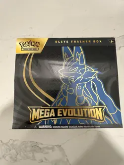 Pokemon TCG Mega Evolution Elite Trainer Box Lucario & Riolu Sealed - Image 1