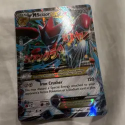 Pokemon M Scizor EX Mega Evolution Ultra Rare Holo Breakpoint 77/122 220 HP - Image 1