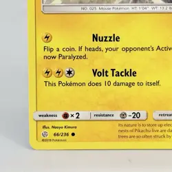 Pikachu 66/236 Pokemon Sun & Moon Cosmic Eclipse Common Non Holo NM - Image 5