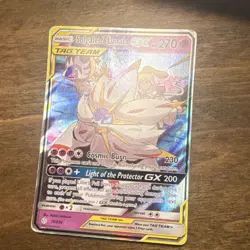 Pokemon Solgaleo & Lunala GX Full Art Holo Ultra Rare SM Cosmic Eclipse 75/236 … - Image 1