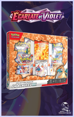 Coffret Collection Premium Dracaufeu EX Ecarlate & Violet EV Pokemon Carte FR - Image 1