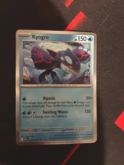 2025 Mega Evolution Kyogre Holo 034/132 Water Pokemon Tcg Nm-Lp - Image 1