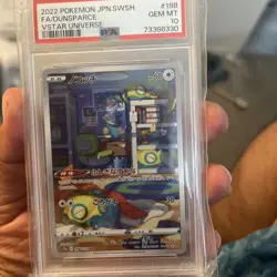 2022 Pokemon JPN SWSH VStar Universe Dunsparce Full Art 198 PSA 10 GEM MINT - Image 1