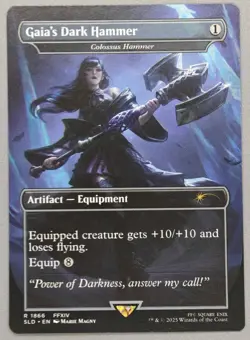 MTG x FINAL FANTASY SECRET LAIR - GAIA'S DARK HAMMER #1866 NON-FOIL - Image 1