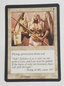 MTG Voice of Law (Urza's Saga/White/U) - BGM - Image 1