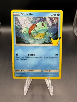 TCG POKEMON SQUIRTLE 17/25 25TH ANNIVERSARY MCDONALDS HOLO (B) - Image 1