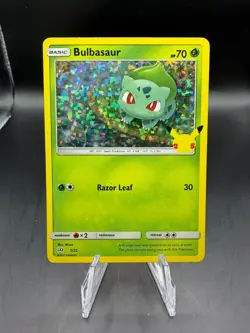 TCG POKEMON BULBASAUR 1/25 25TH ANNIVERSARY MCDONALDS HOLO - Image 1