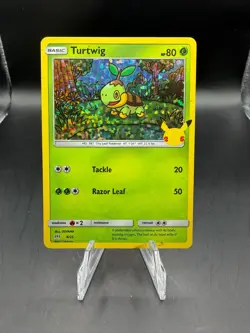 TCG POKEMON TURTWIG 4/25 25TH ANNIVERSARY MCDONALDS HOLO - Image 1