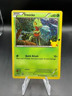 TCG POKEMON TREECKO 3/25 25TH ANNIVERSARY MCDONALDS HOLO - Image 1