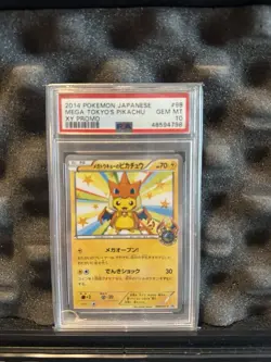 2014 Pokemon XY Promo MEGA TOKYO'S PIKACHU Relocation 098/XP-P Japanese PSA 10 - Image 1