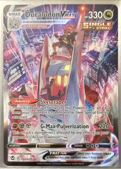 Pokemon TCG: Silver Tempest Duraludon VMAX Alternate Art TG21/TG30 Holo - Image 1