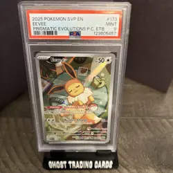 2025 POKEMON SVP EN-SV BLACK STAR PROMO #173 EEVEE PSA 9 - Image 2