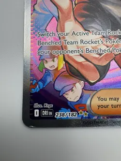 Pokemon Team Rocket's Giovanni Sv10 Destined Rivals SIR Holo Trainer 238/182 - Image 5