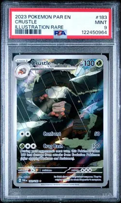 CRUSTLE #183 ILLUSTRATION RARE PSA 9 MINT 2023 Pokemon Paradox Rift - Image 1