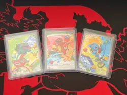 🍃🔥💧Pokemon First Partner Illustration Collection Series 1 Kanto Region (NM/M) - Image 1