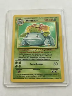 Pokemon TCG Venusaur 15/102 Base Set HOLO Vintage WOTC LP - Image 1
