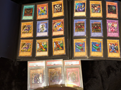 Yugioh VINTAGE PSA lot & Vintage /Mod BINDER (Please read description) - Image 1