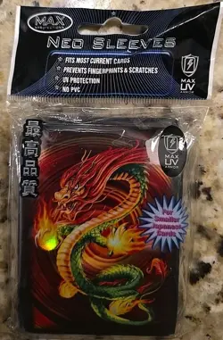 MAX Neo Sleeves Dragon Art 7060 CDF for Yu-Gi-Oh Japanese Size 50 Card Sleeves - Image 1