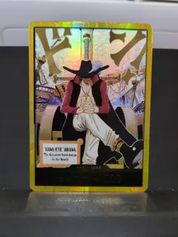 Dracule Mihawk Gold Don Card The Azure Sea's Seven One-Piece CCG - Image 1