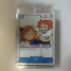 Bandai OPTCG Sealed Release Event Promo Girl P-096 and Rainbow Luffy Leader - Image 1