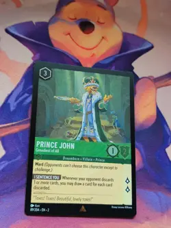 Disney Lorcana TCG Prince John Greediest Of All Cold Foil Rare - Image 2