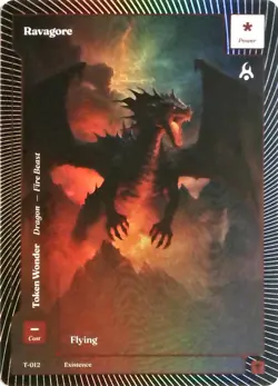Wonders of the First 2025 - CLASSIC FOIL TOKEN - RAVAGORE- T-012 - Image 1