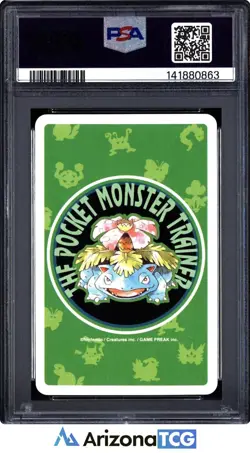 Pokemon 1996 Charmeleon 005 4 Of Clubs Green Playing Card Japanese PSA 8 - Image 2