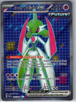 Iron Valiant ex 225/182 SV04: Paradox Rift - Pokemon Card - NM - Image 1