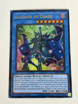 Yugioh - Illusion of Chaos x 3 - 1st Edition Ultra Rare LP - Free Holo Card - Image 2