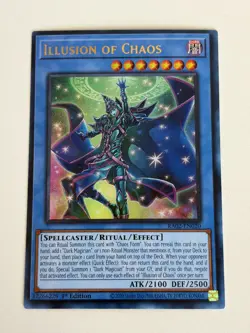 Yugioh - Illusion of Chaos x 3 - 1st Edition Ultra Rare LP - Free Holo Card - Image 3