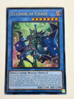 Yugioh - Illusion of Chaos x 3 - 1st Edition Ultra Rare LP - Free Holo Card - Image 4