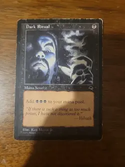Dark Ritual Tempest Magic the Gathering MTG Card Vintage Rare Black Mana - Image 1