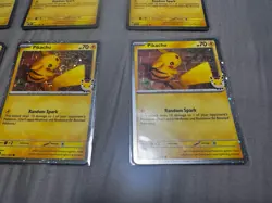 Lot of 6 Pikachu 051/162 2026 Pokemon Day 30th Anniversary Promo Cards - Image 5