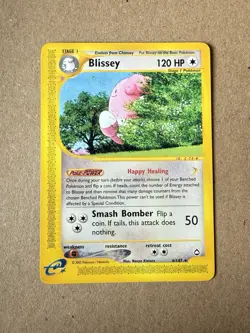 Pokemon Card Blissey 6/147 Aquapolis Set Non Holo Rare WOTC - Image 1
