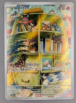 Litten IR 167/162 TEF ENG Temporal Forces NM Pokemon Card TCG - Image 1