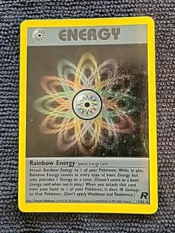 Rainbow Energy Holo Special Energy Card 17/82 Team Rocket Pokemon TCG - Image 1