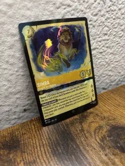 The Lion King Simba-King in the Making Foil Character Card 20/204 Lorcana TCG - Image 2