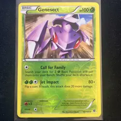 Genesect 10/101 Plasma Blast Reverse Holo Pokemon Card - Image 1