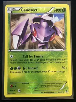 Genesect 10/101 Plasma Blast Reverse Holo Pokemon Card - Image 2