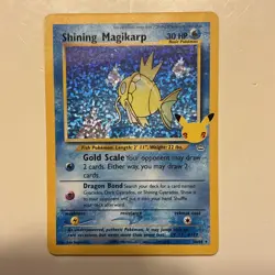 Pokemon Shining Magikarp Holo Card 66/64 Celebrations Classic Collection - Image 1