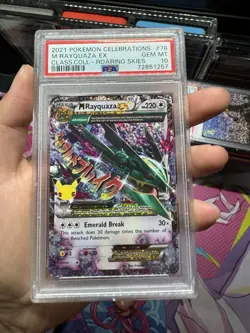 PSA 10 - M Rayquaza EX 76/108 Celebrations Classic Collection Pokemon Card - Image 1