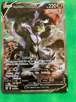 2021 Pokemon SWSH Battle Styles Single Strike Urshifu V #151/163 - Image 1