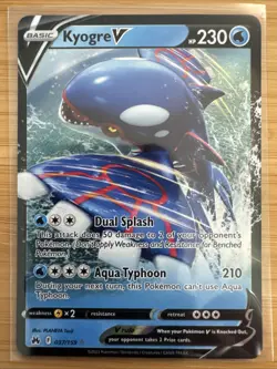 Kyogre V 037/159 Crown Zenith Ultra Rare Holo Pokemon TCG Card NM/MINT - Image 1