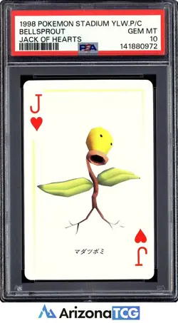 Pokemon Stadium 1998 Bellsprout Yellow Playing Cards Japanese GEM MINT PSA 10 - Image 1