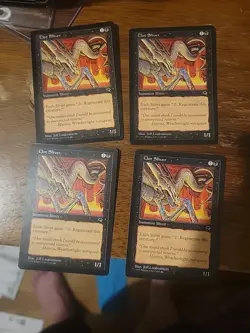 4x Clot Sliver Tempest Magic the Gathering MTG Card Vintage Rare Black - Image 1