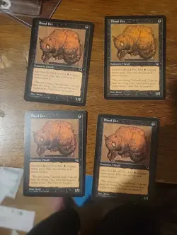 4x Blood Pet Tempest Magic the Gathering MTG Card Vintage Rare Black Mana Ramp - Image 1